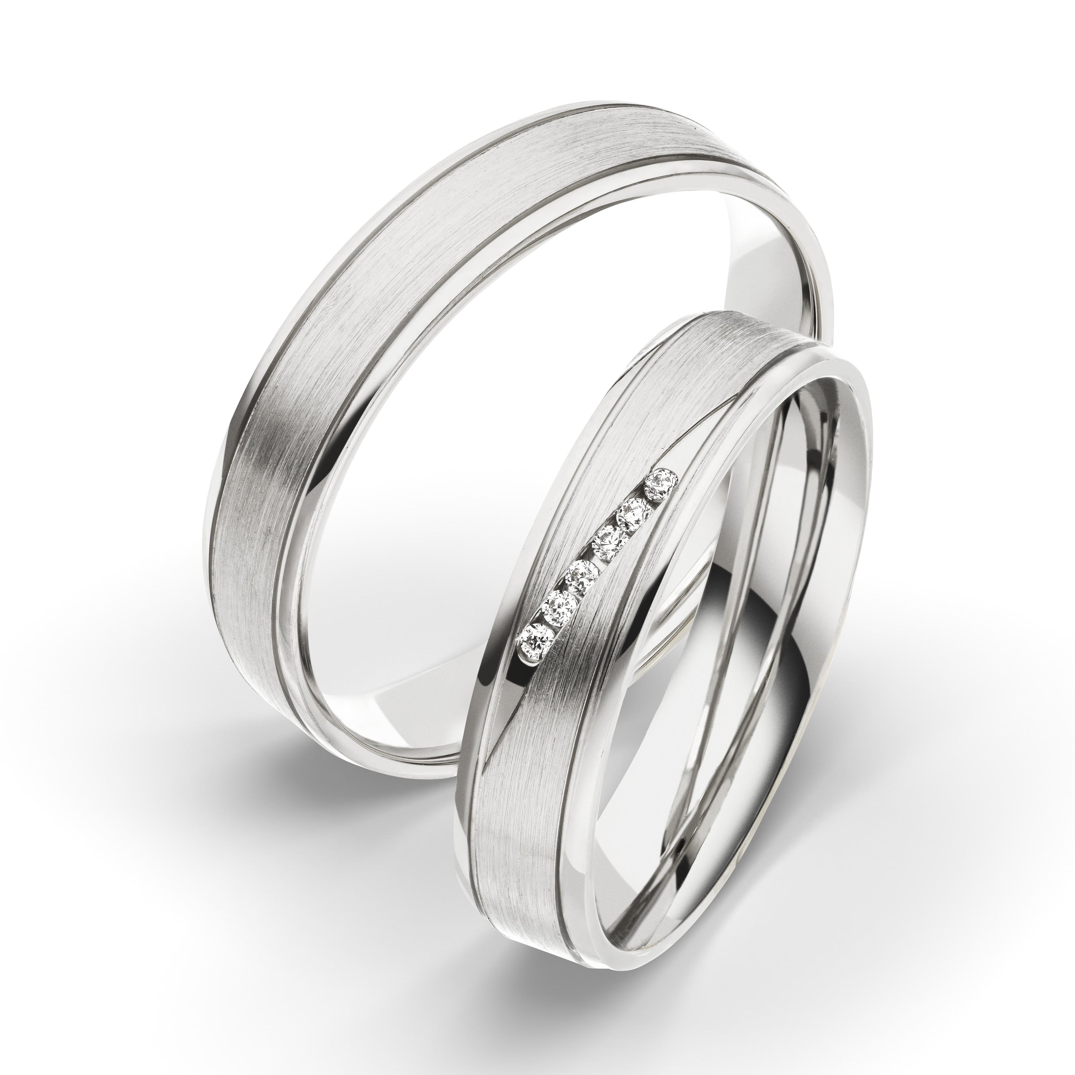 Trauring Weißgold 4043-1