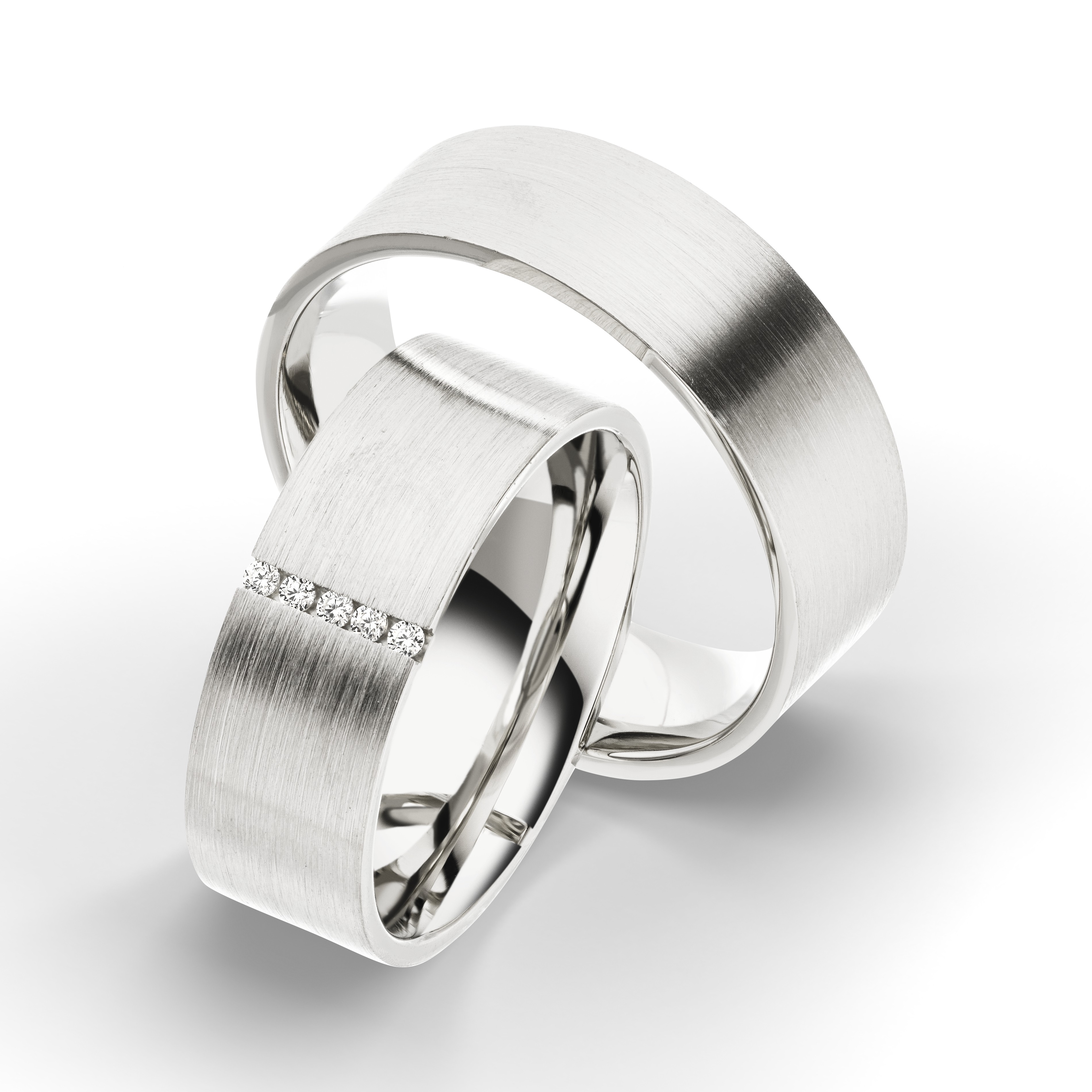 Trauring Weißgold 1315