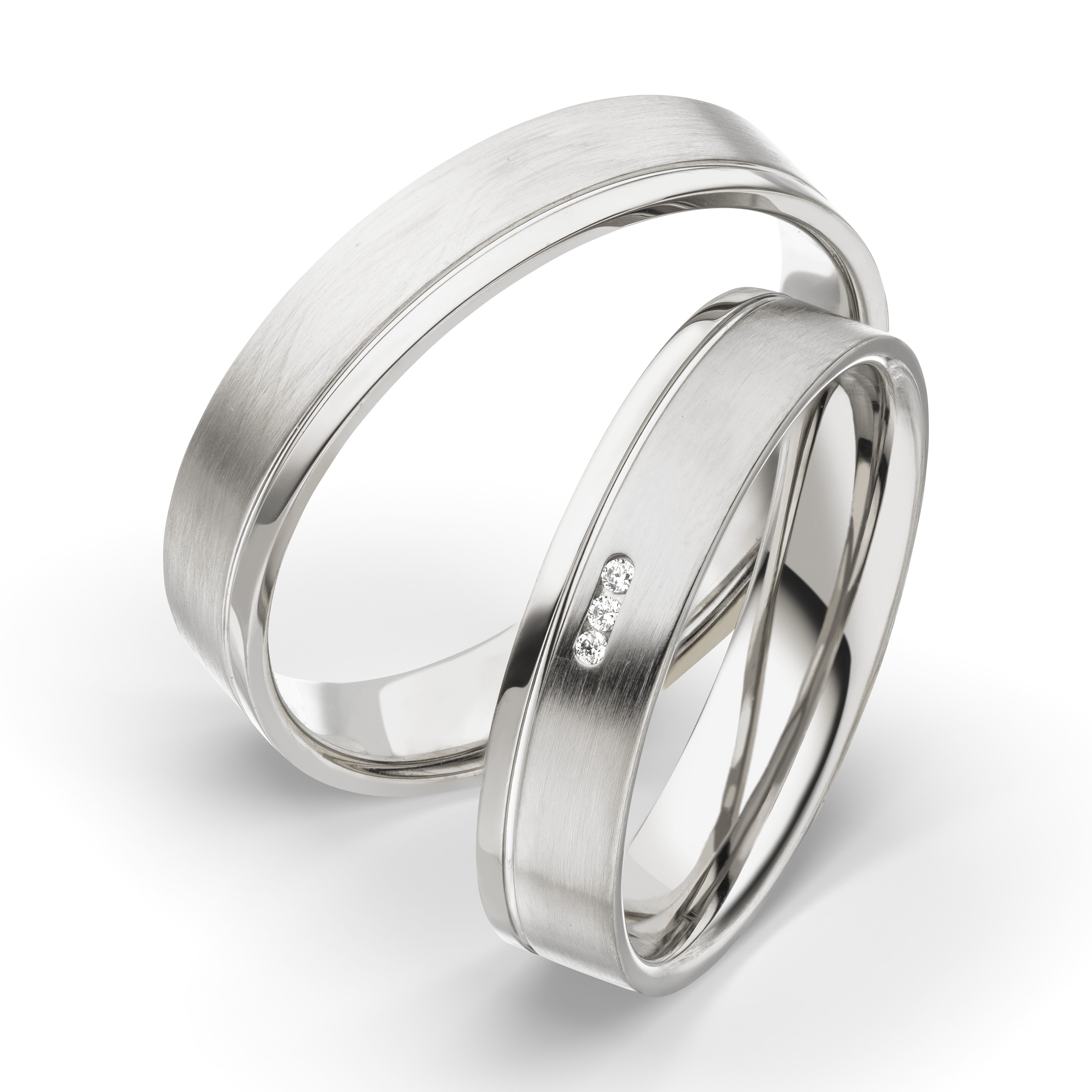 Trauring Weißgold 1106-1