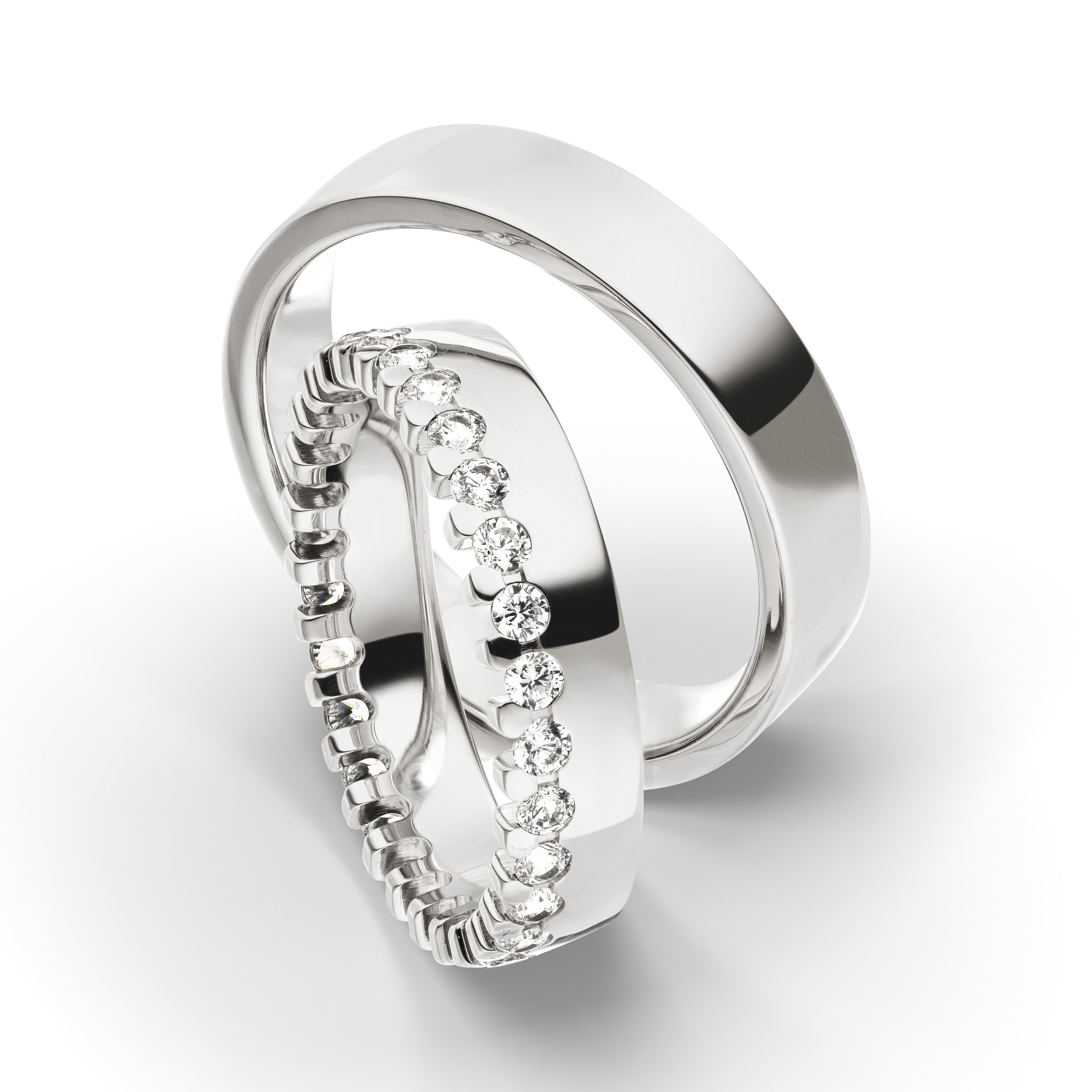 Trauring Weißgold 3741-1