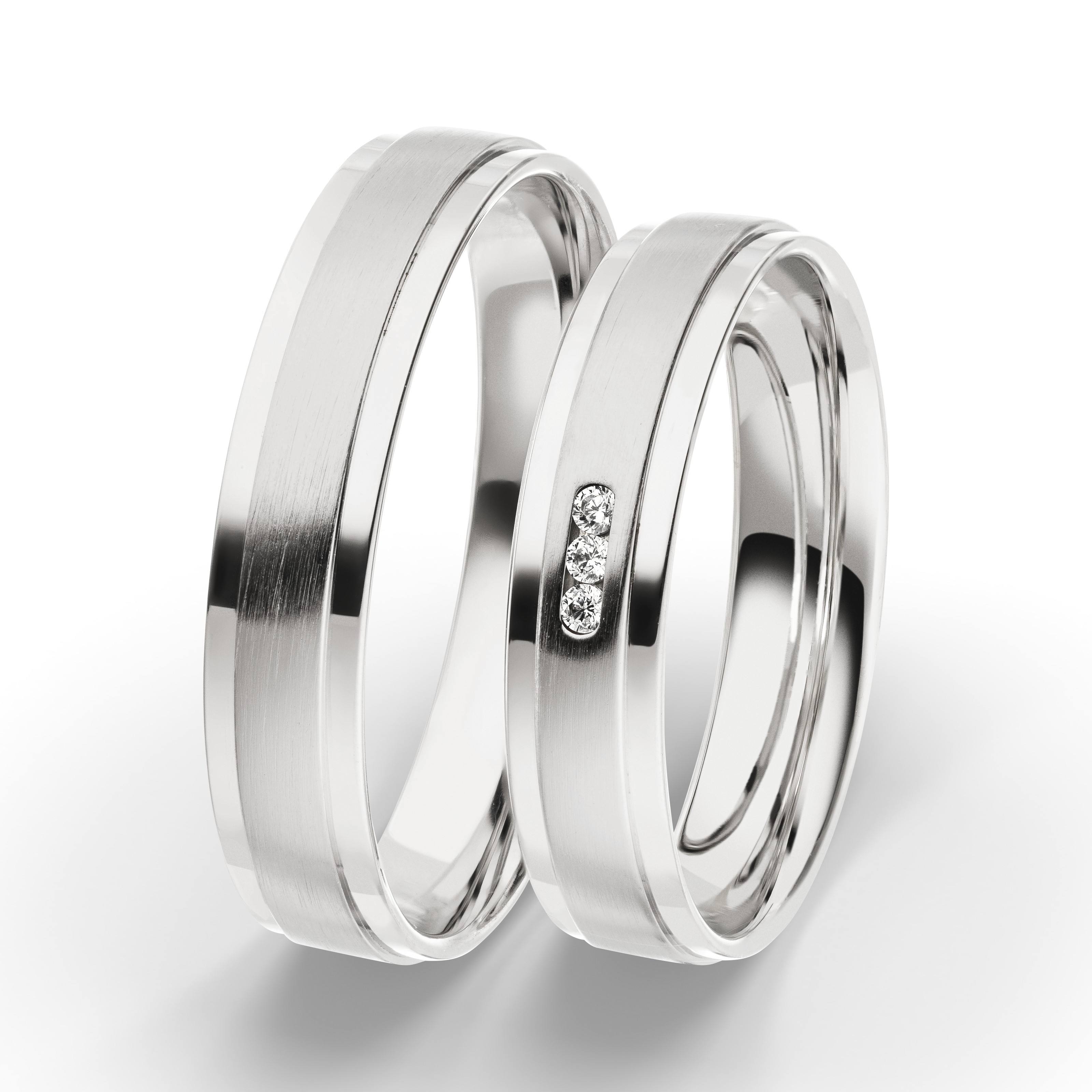 Trauring Weißgold 4082-1