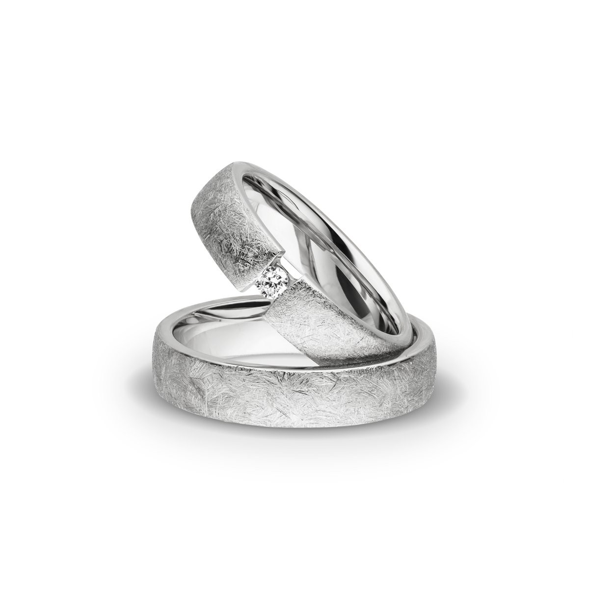 Silber Eheringe | Spannring