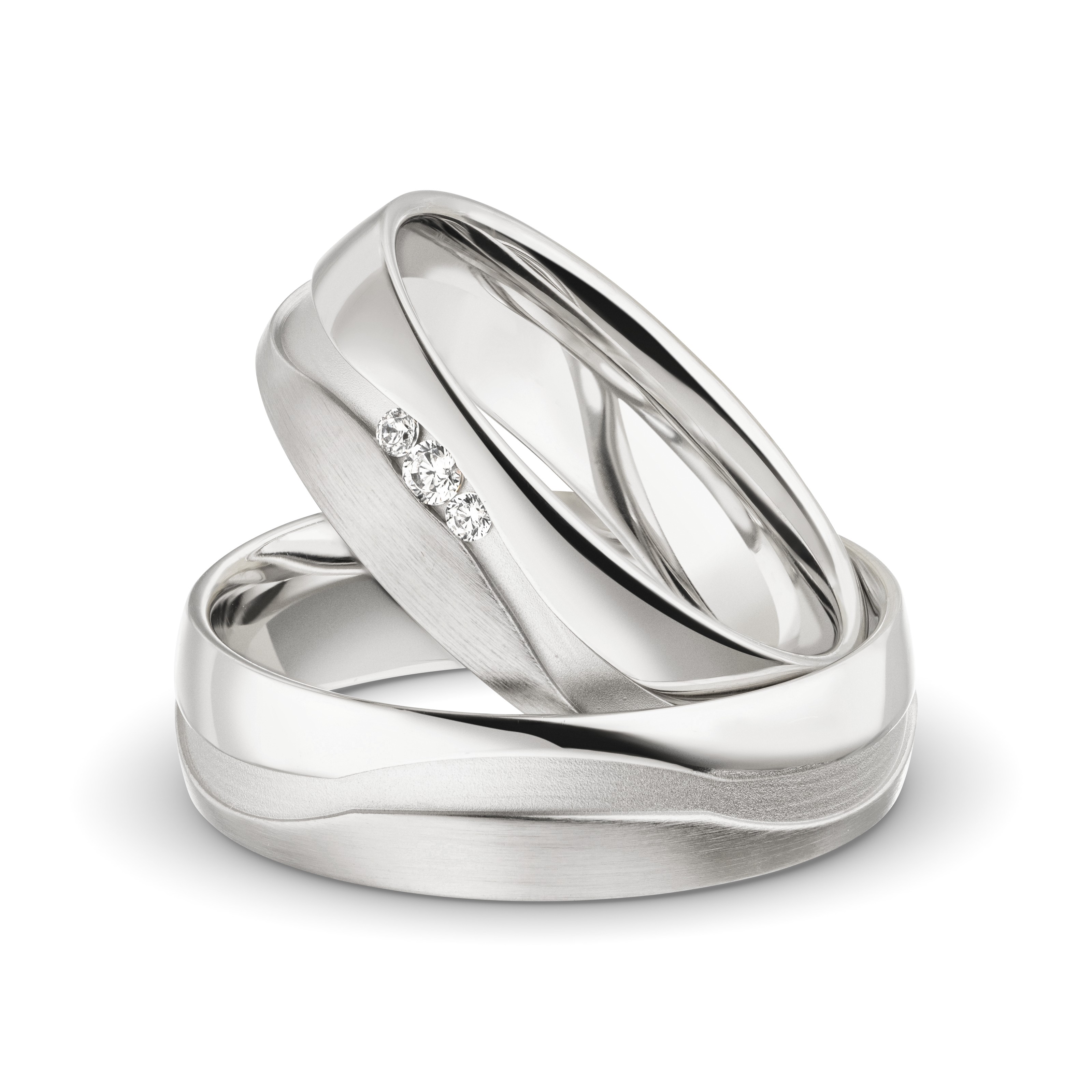 Trauring Weißgold 4033-1