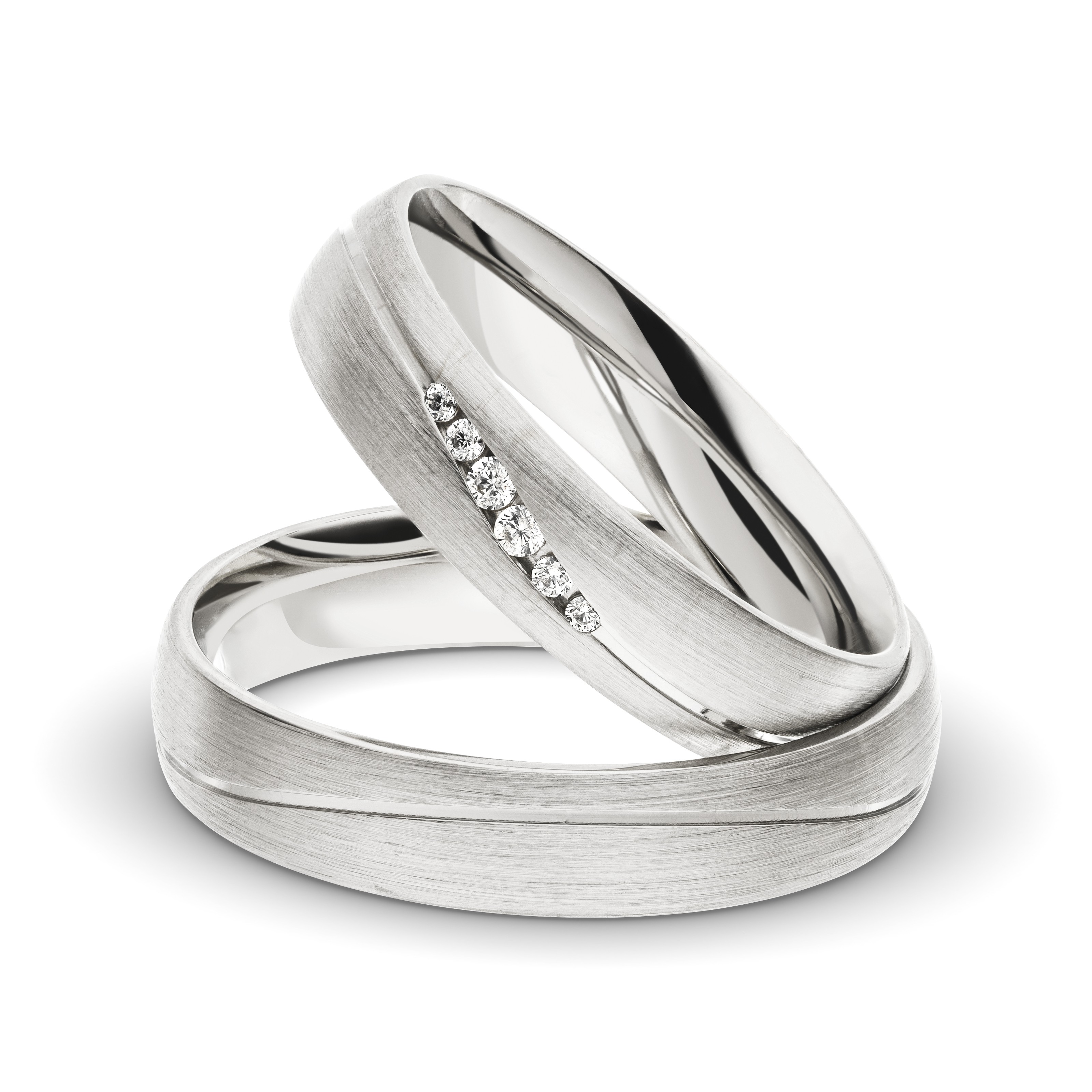 Trauring Weißgold 4010-1