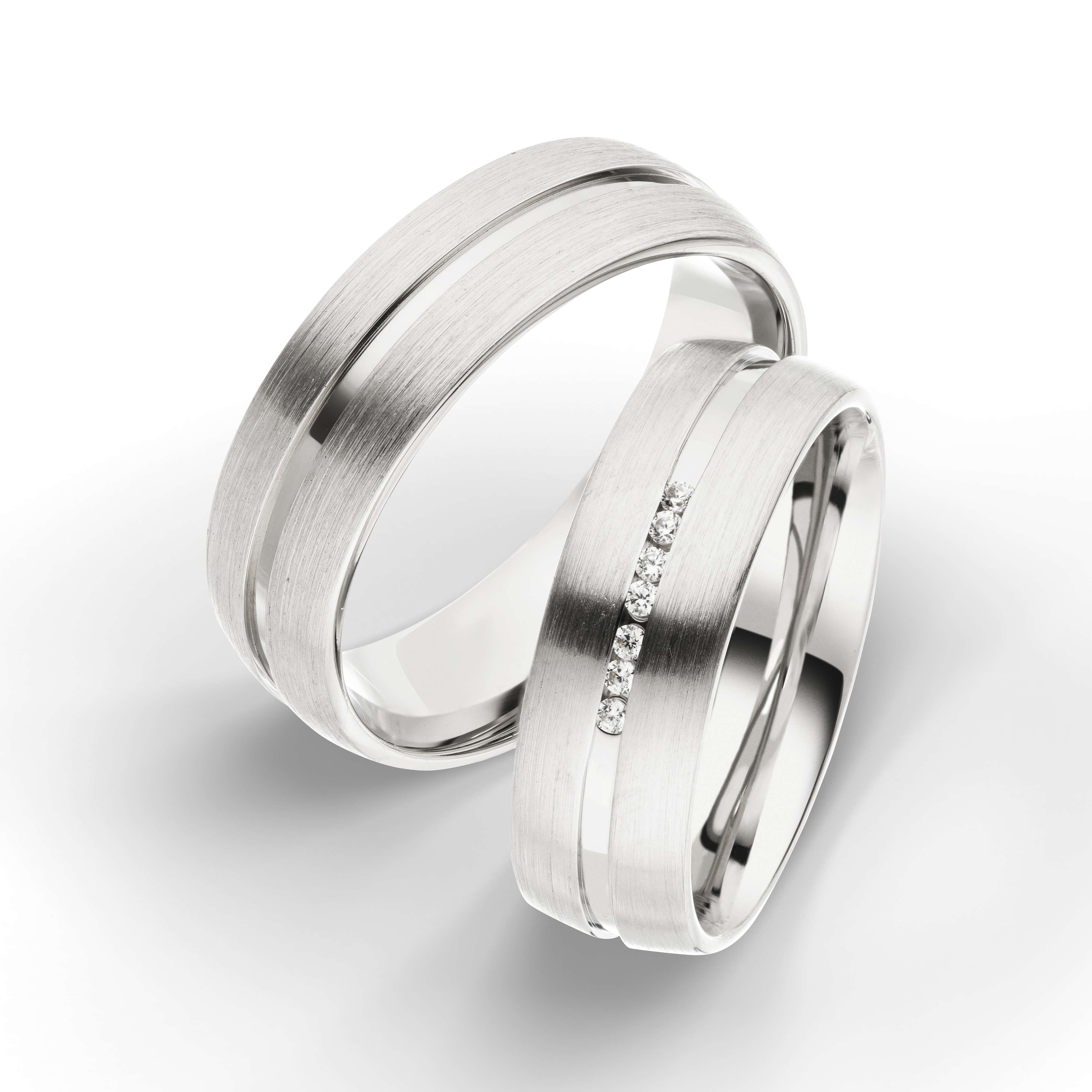 Trauring Weißgold 3948-1