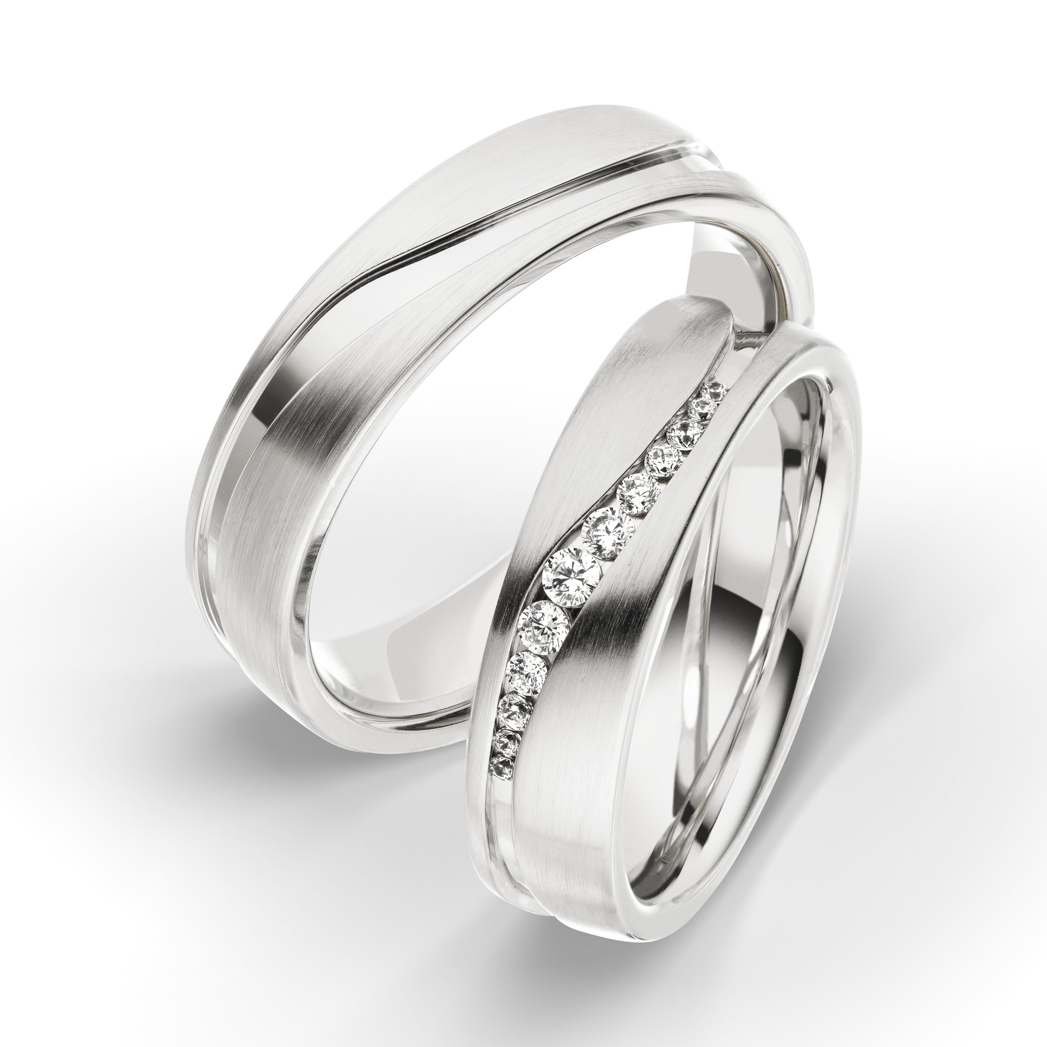 Trauring Weißgold 2210-1