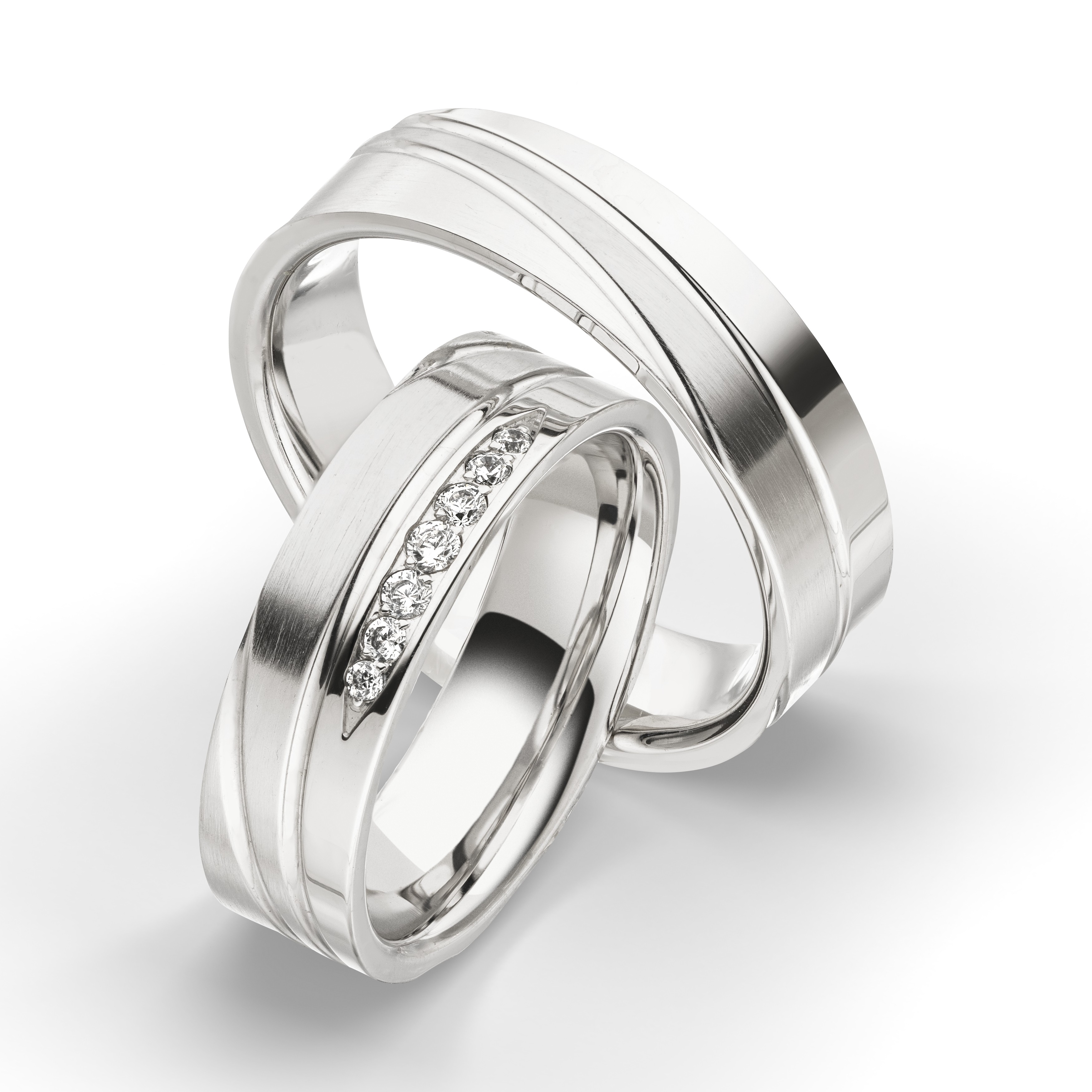 Trauring Weißgold 3021-1