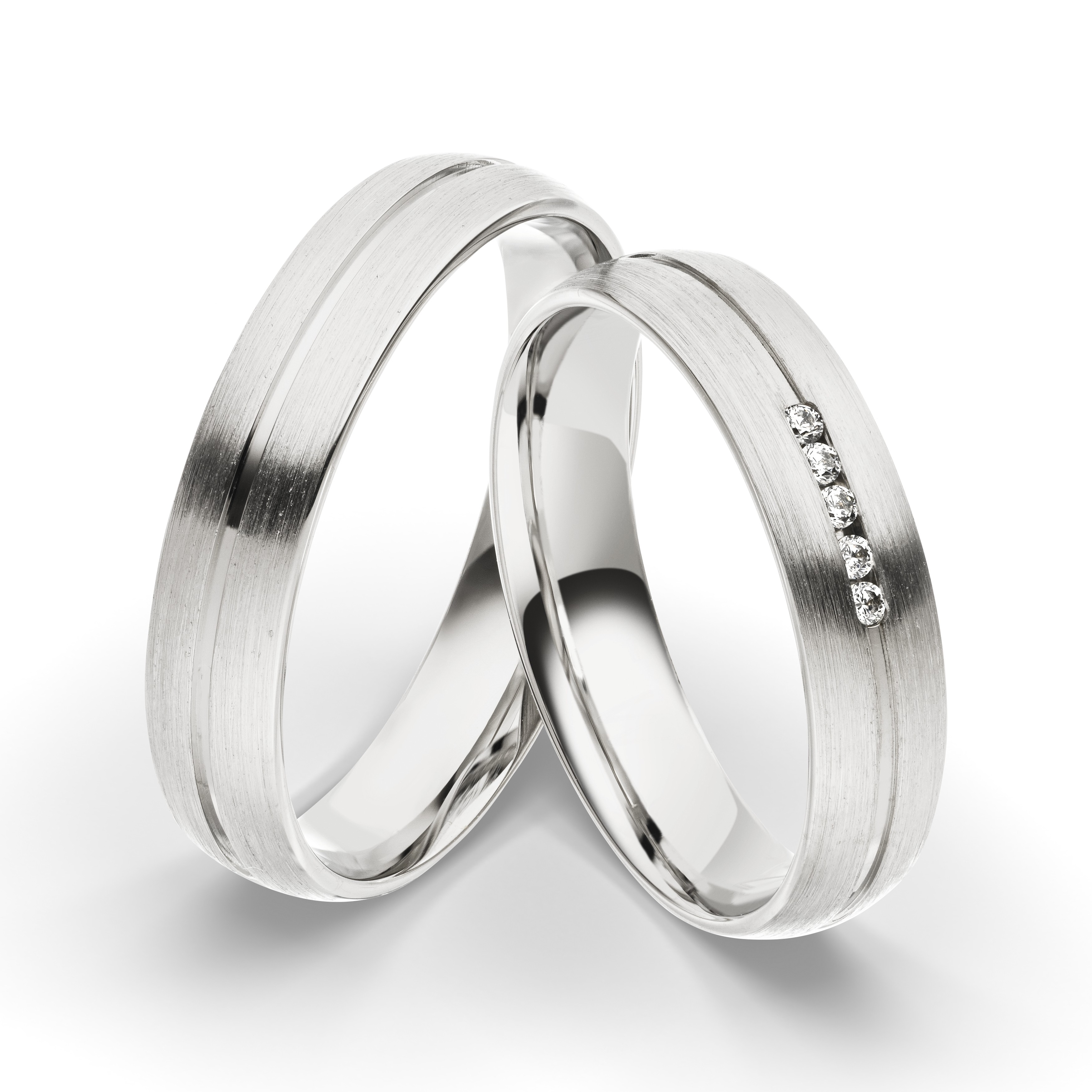 Trauring Weißgold 1698-1