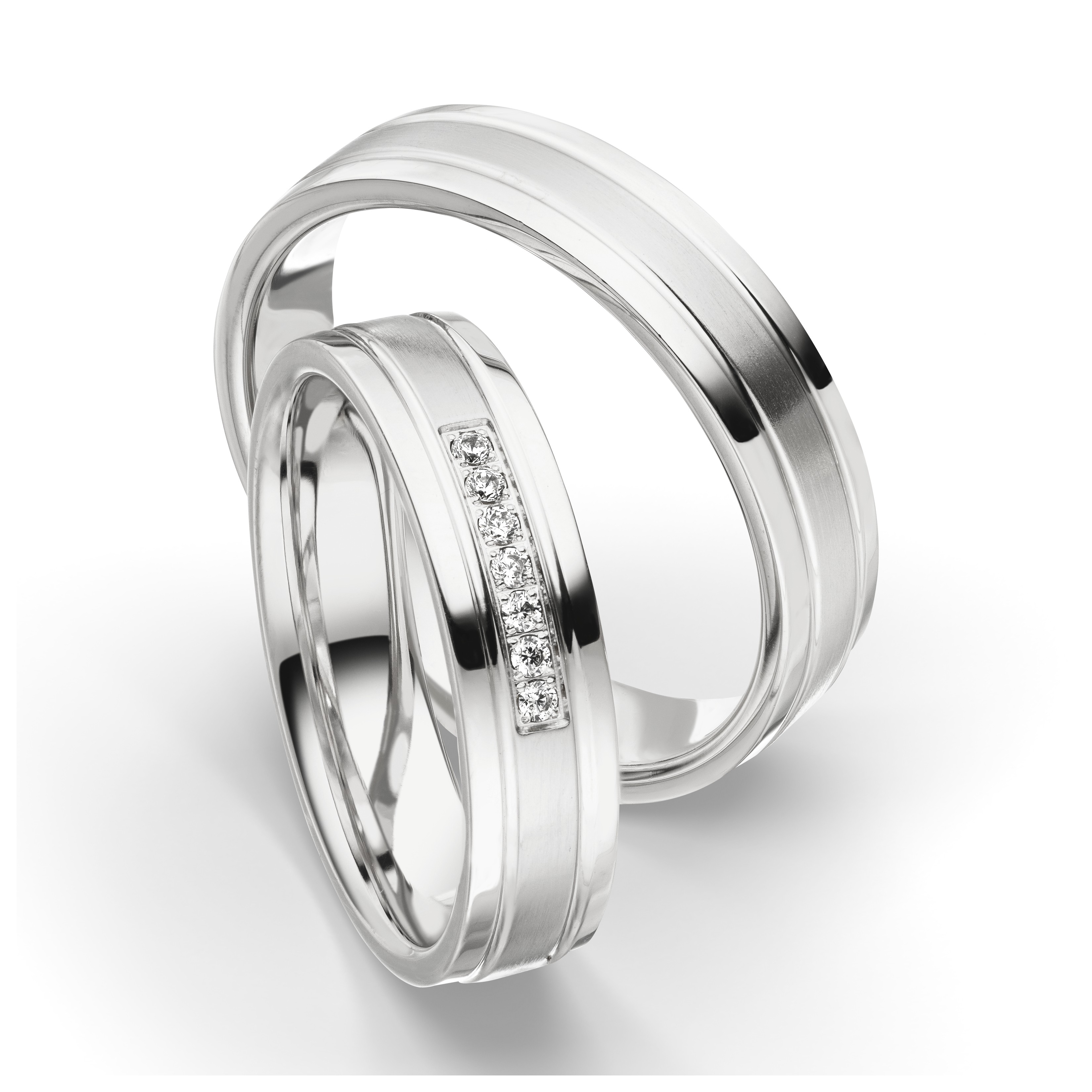 Trauring Weißgold 4047-1